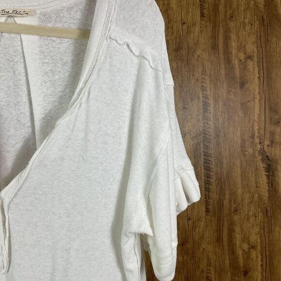 NWOT Free People Heritage Henley, Medium, White, OB1281381 - Picture 6 of 14